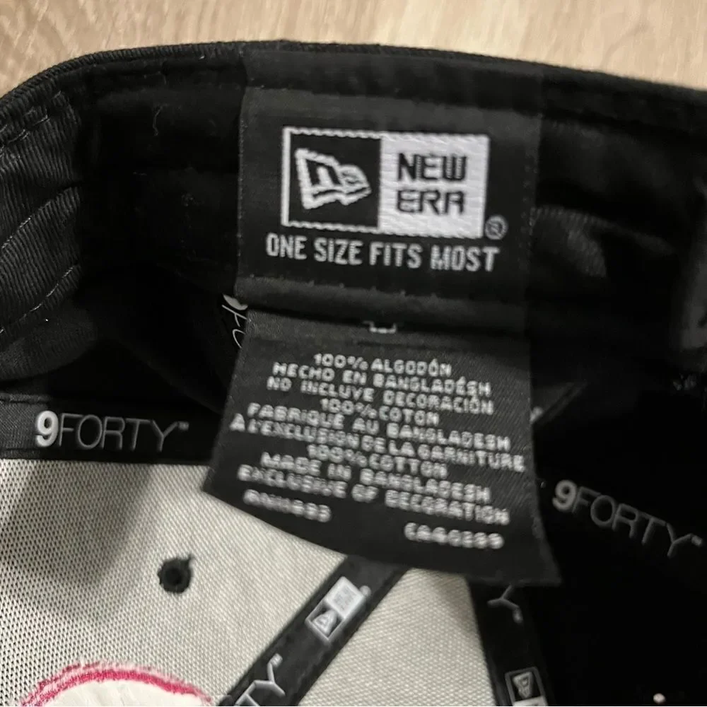 New Era F Logo Black & Pink Baseball Hat